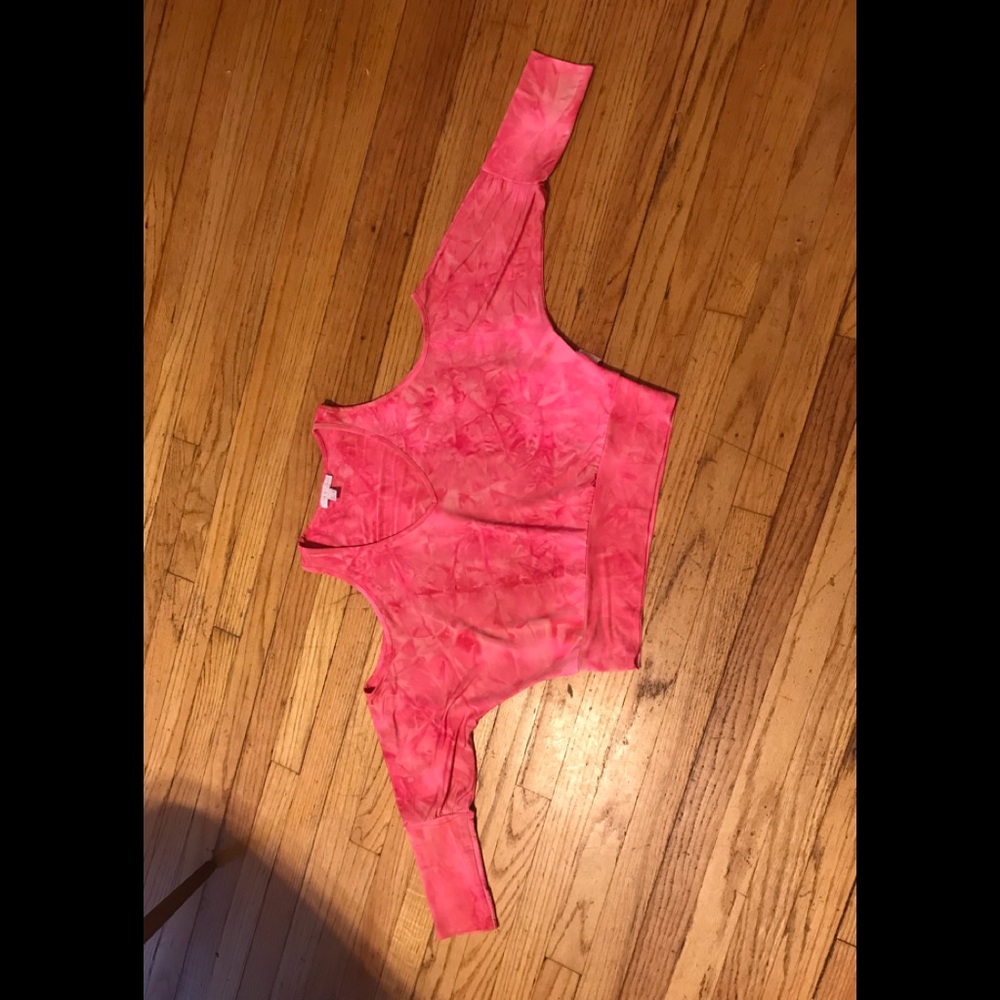 AxaraParis cropped of shoulder stretchy top size S